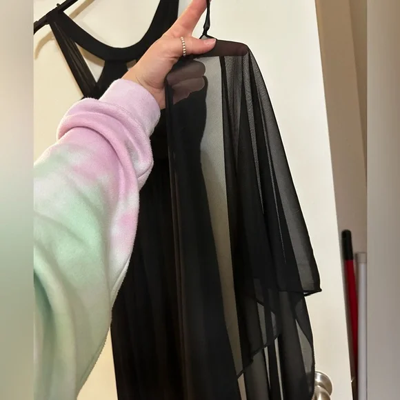 XS, black and gold/silver accent Prom Dress - Picture 3 of 5